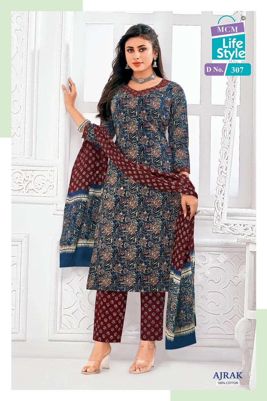 Ajrak Vol 3 By MCM Cotton Printed Kurti With Bottom Dupatta Exporters In India